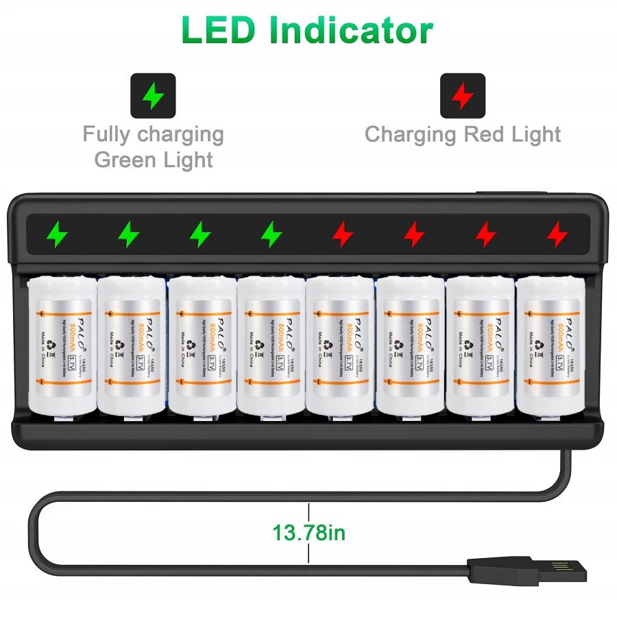 PALO CR123A RCR 123 ICR 16340 батарея 800mAh 3 7 V литий-ионная аккумуляторная для Arlo камеры