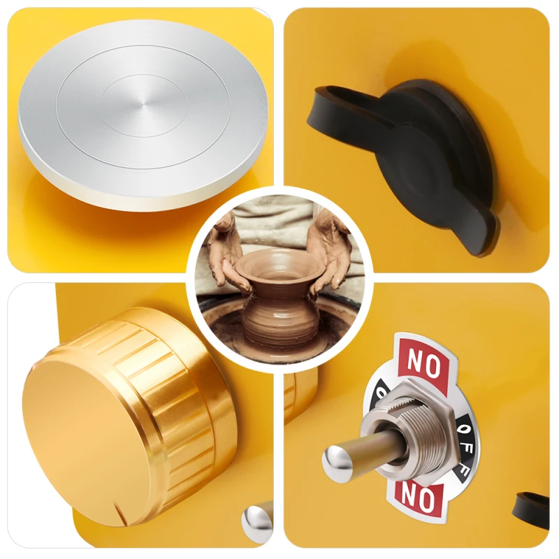 

Electric Pottery Wheel DIY Ceramic Tools Mini Electric Pottery Machine Used For Ceramic Works Pottery Artwork EU Plug US Plug