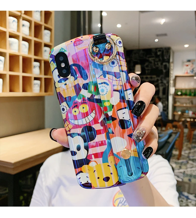 Мягкий чехол для телефона с ремешком на запястье для huawei P30, мультяшный динозавр, монстры, для huawei P20 pro mate20 pro nova 3 4 5, милый чехол