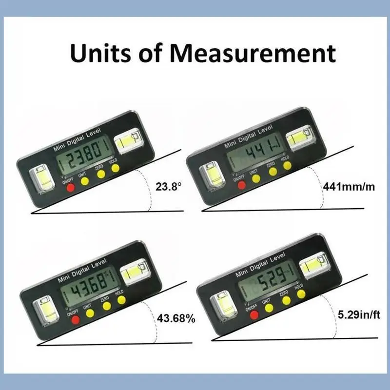 Digital angle finder Protractor electronic level box Degree with digital tool measuring Portable inclinometer 360 mag H7K2 | Инструменты