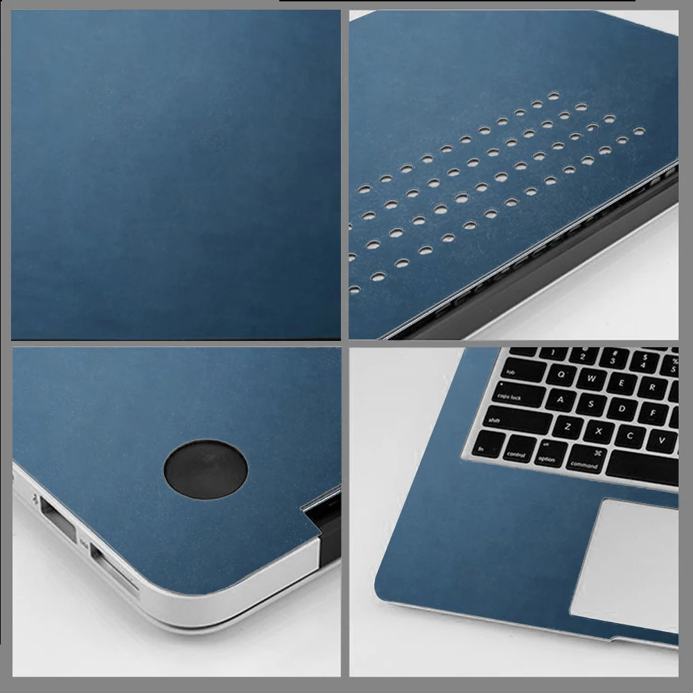 Кожаный чехол для ноутбука MacBook Pro 14 A2442 Air 13 A2337 M1 чип 11 12 15 16 дюймов A2485 наклейка