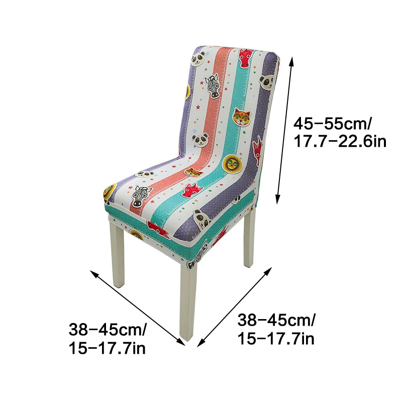 Эластичный чехол для стульев с спинками прочный спандекс кухонных обеденных