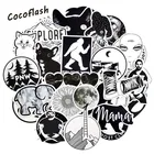 Стикеры черно-белые водонепроницаемые, 1050 шт.лот