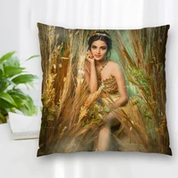 hot sale custom decorative pillowcase actor shruti k haasan square zippered pillow cover best nice gift 20x20cm 35x35cm 40x40cm