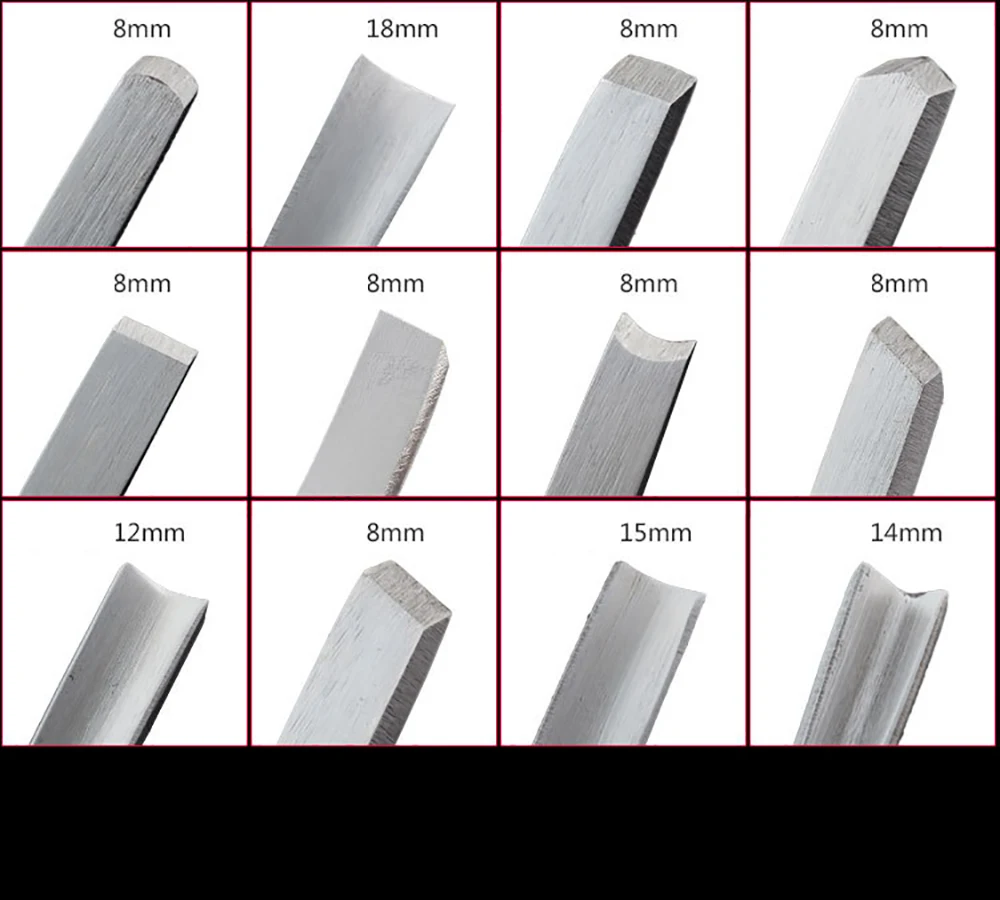 

12pcs/Set Wood Carving Chisels Knife Wood Carving Hand Chisel Tool Set Carpenters Woodworking Carving Chisel Woodworkers Gouges