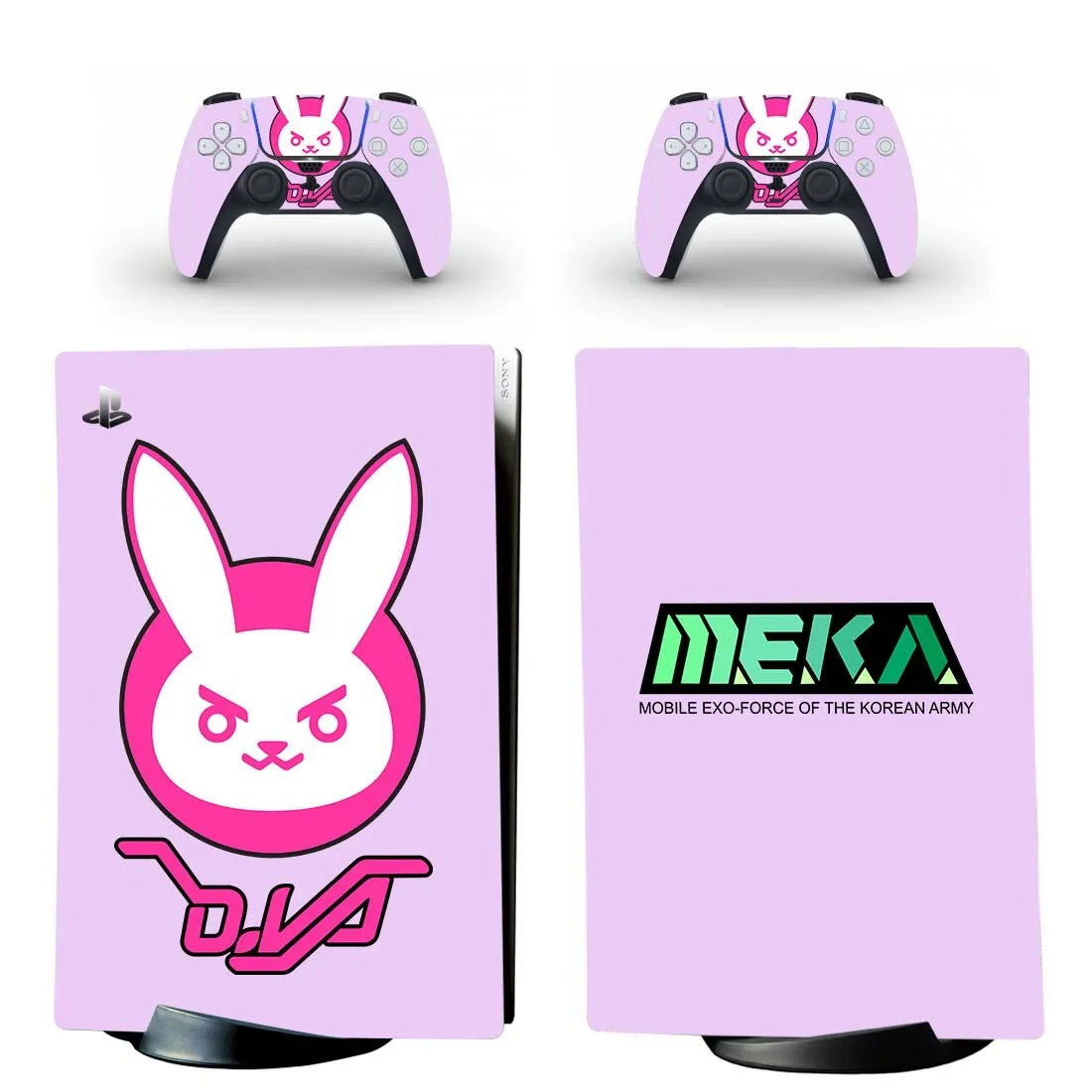 

Виниловая наклейка DVA PS5 для консоли PlayStation 5 и контроллеров PS5