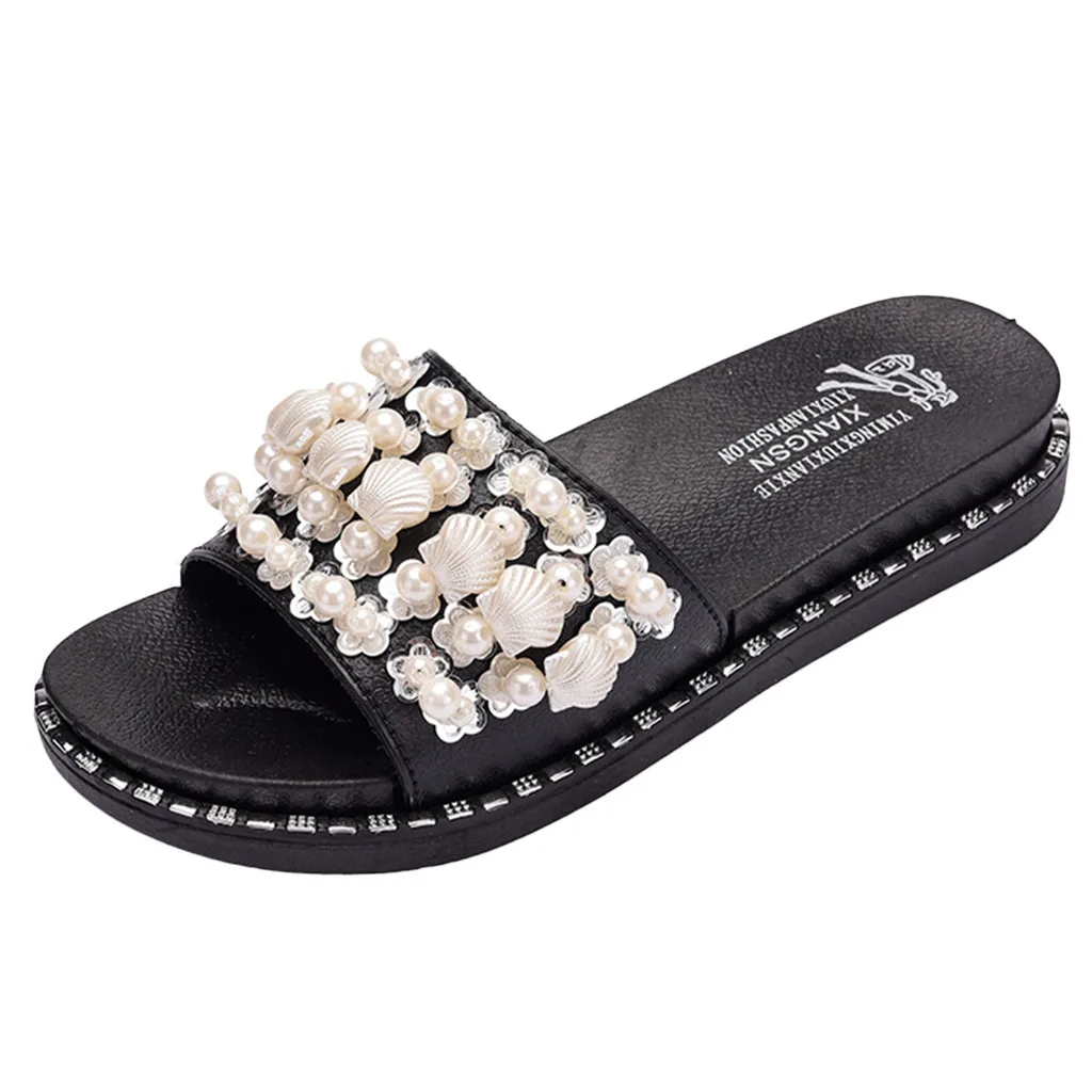 SAGACE летние тапочки для девушек и женщин в богемном стиле из бисера пляжа Летние