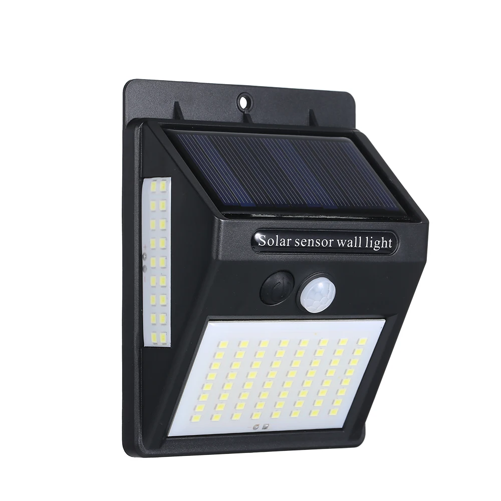 PIR датчик движения 100LED Солнечный светильник с контролем солнечной энергии уличный светильник для двора домашний сад солнечная энергия настенный светильник