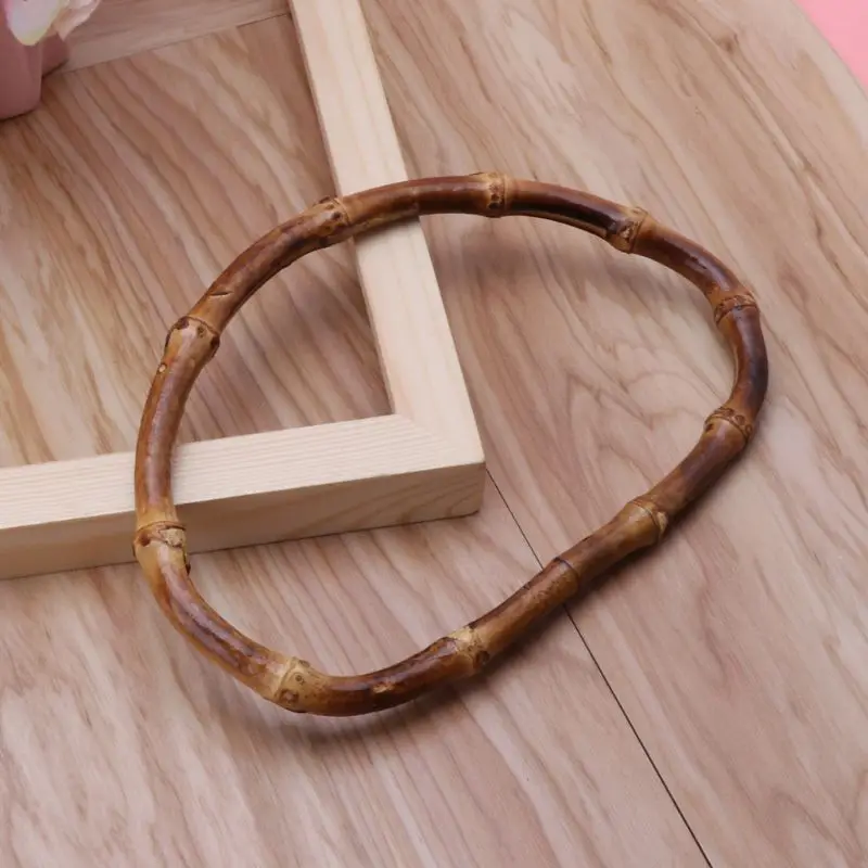 

1 x D Shape 15cm Bamboo Purse Frame Bag Hanger Handcrafted Handbag DIY Bags Accessories
