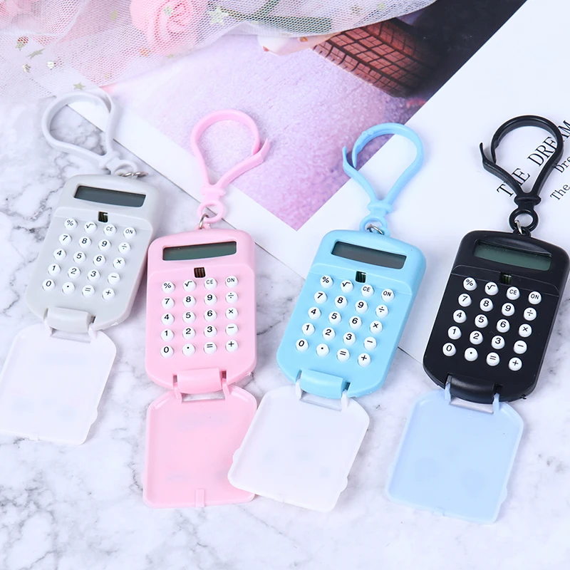 Мини-калькулятор Kawaii портативный цифровой калькулятор 8 дисплеев мультяшный
