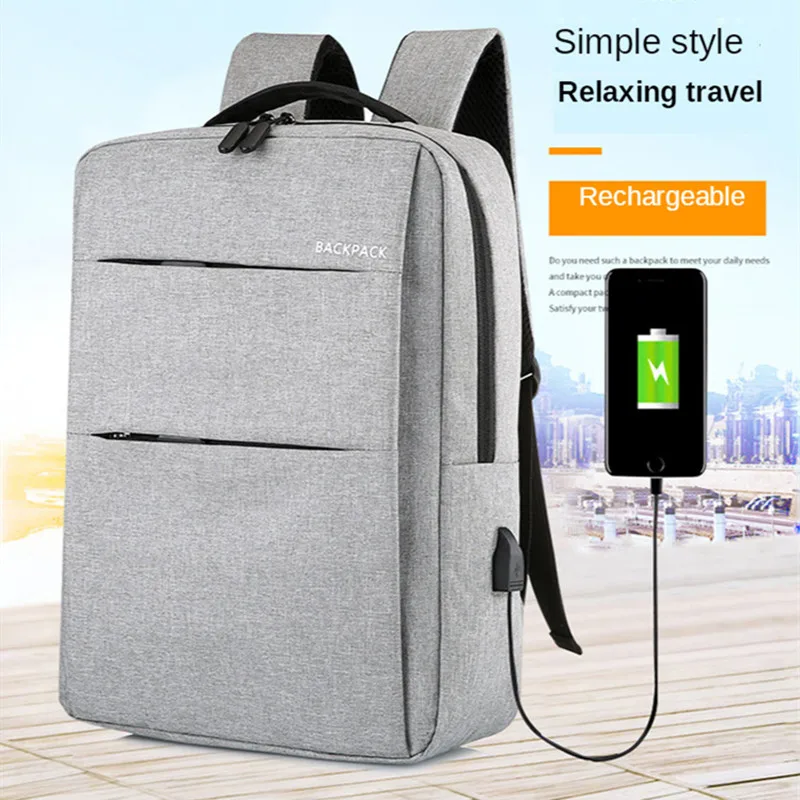 Рюкзак мужской для ноутбука 15 6 дюйма с USB-портом зарядки и защитой от кражи | Багаж