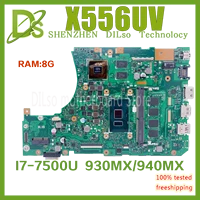 x556uv orginal mainboard for asus x556uqk x556uq x556ur x556uj x556u laptop motherboard i7 7500u 930mx940mx 100 tested ddr4