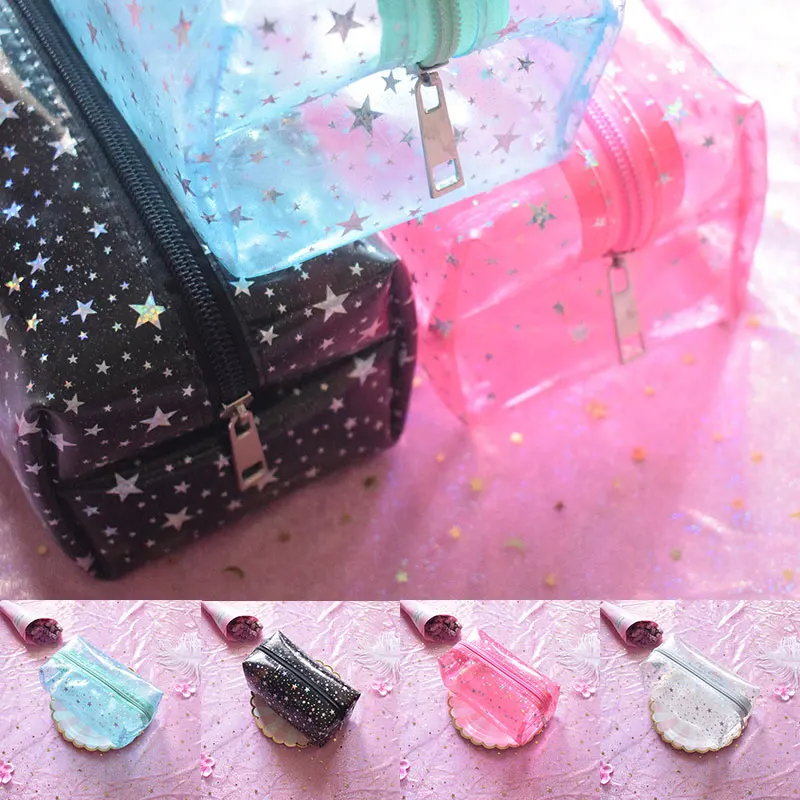 

1PC New Creative Travel Transparent Cosmetic Bag Wash Pouch Beauty Storage Case Toiletry Bag Women PVC Small Makeup Bags