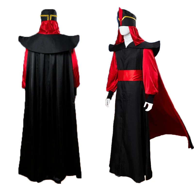 Костюм Аладдина Джафара косплей злодей Хэллоуин для взрослых аниме волшебная