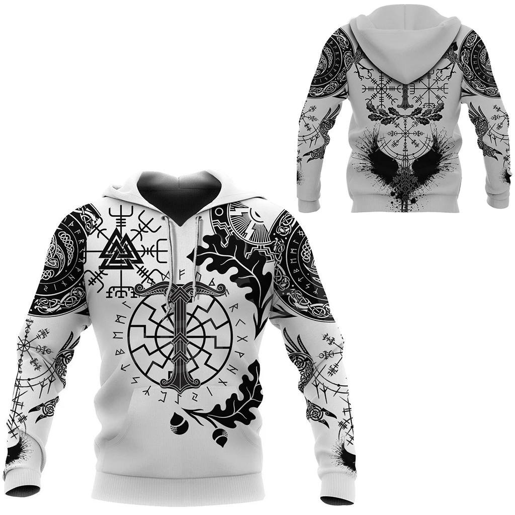 

Tessffel Vikings God Viking Warrior Odin Tattoo Harajuku NewFashion Tracksuit 3DPrint Streetwear Pullover Hoodies Men/Women C-28