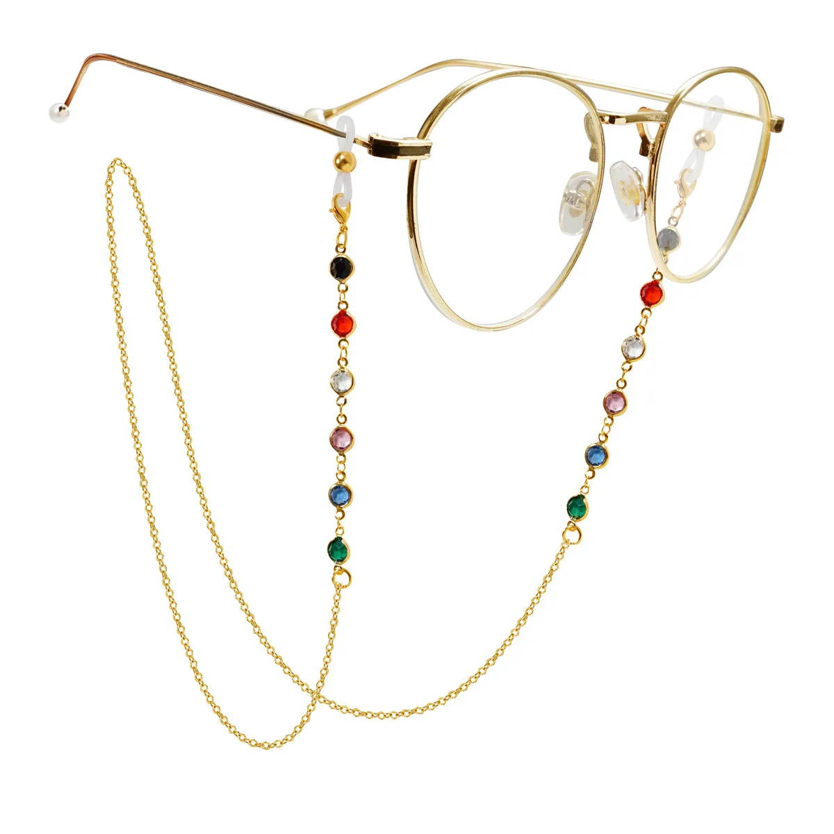 

Beaded Eyeglass Chains for Women Colorful Beaded Sunglasses Chain Reading Eyeglasses Holder Strap Cord Lanyard Eyewear Retainer