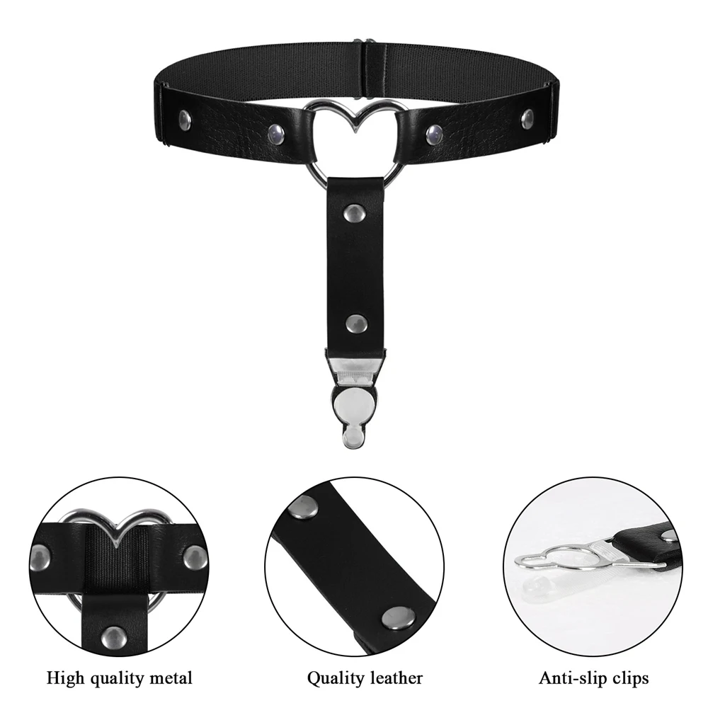 Подвязка с сердцем пикантный подвязка в стиле панк готика кольцо для ног