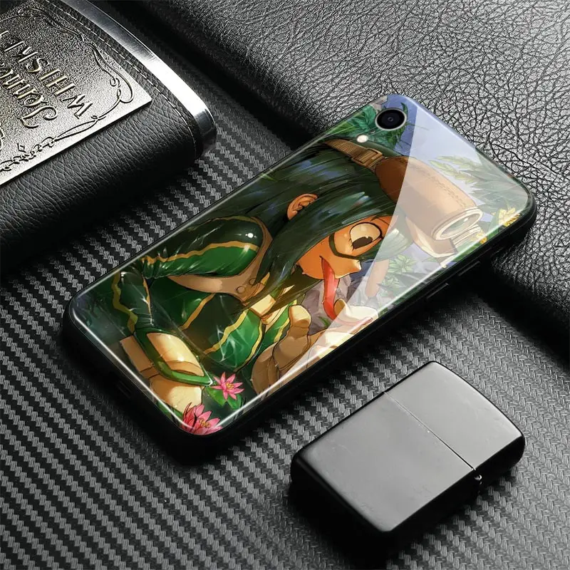 My Hero Academy аниме закаленное стекло Мягкий ТПУ чехол для телефона чехол для apple iPhone 6 6s 7 8 Plus X XR XS 11 Pro MAX