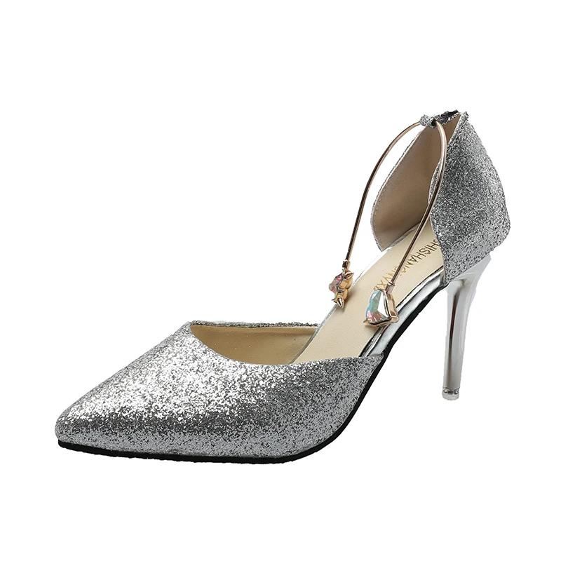 

Concise Women's OL Office Shoes 2020 New Show Thin Women Pumps Solid Flock Pointed Toe Shallow Fashion High Heels Shoes U22-40