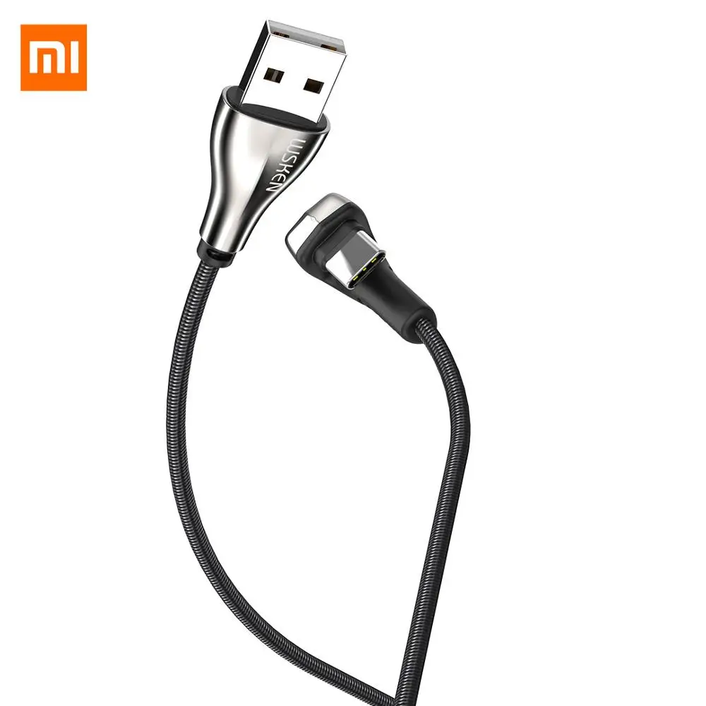 Mijia WSKEN кабель для передачи данных 3A usb type-C порт быстрая зарядка Быстрый зарядный передающий данные u-образный мобильный телефон линия для samsung