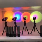 USB проекции Rainbow Sunset настенный светильник напольный проекционный светильник красочная атмосфера светильник для Спальня в прямом эфире фон