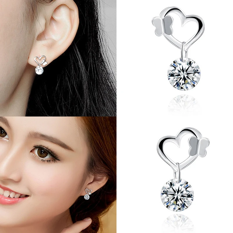 2019 Новое поступление подарки вечерние Очаровательные Белые золотые серьги со