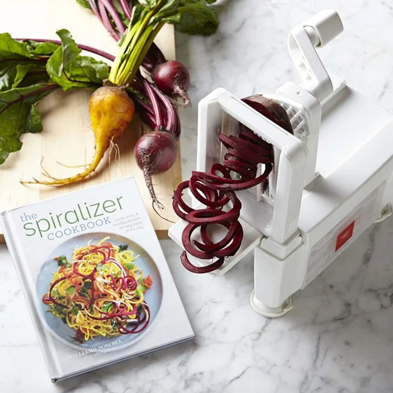 Новинка 3 в 1 ручная овощерезка спираль для фруктов устройство резки измельчитель