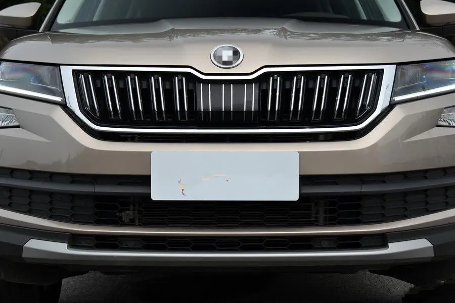 Внешняя триколор передняя решетка крышка молдинг линия отделка для Skoda Kodiaq