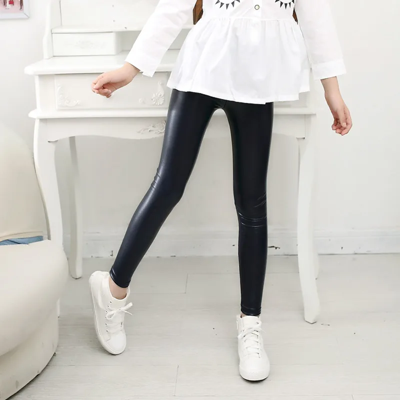 Осенне-зимние леггинсы для маленьких девочек теплые штаны тонкие эластичные