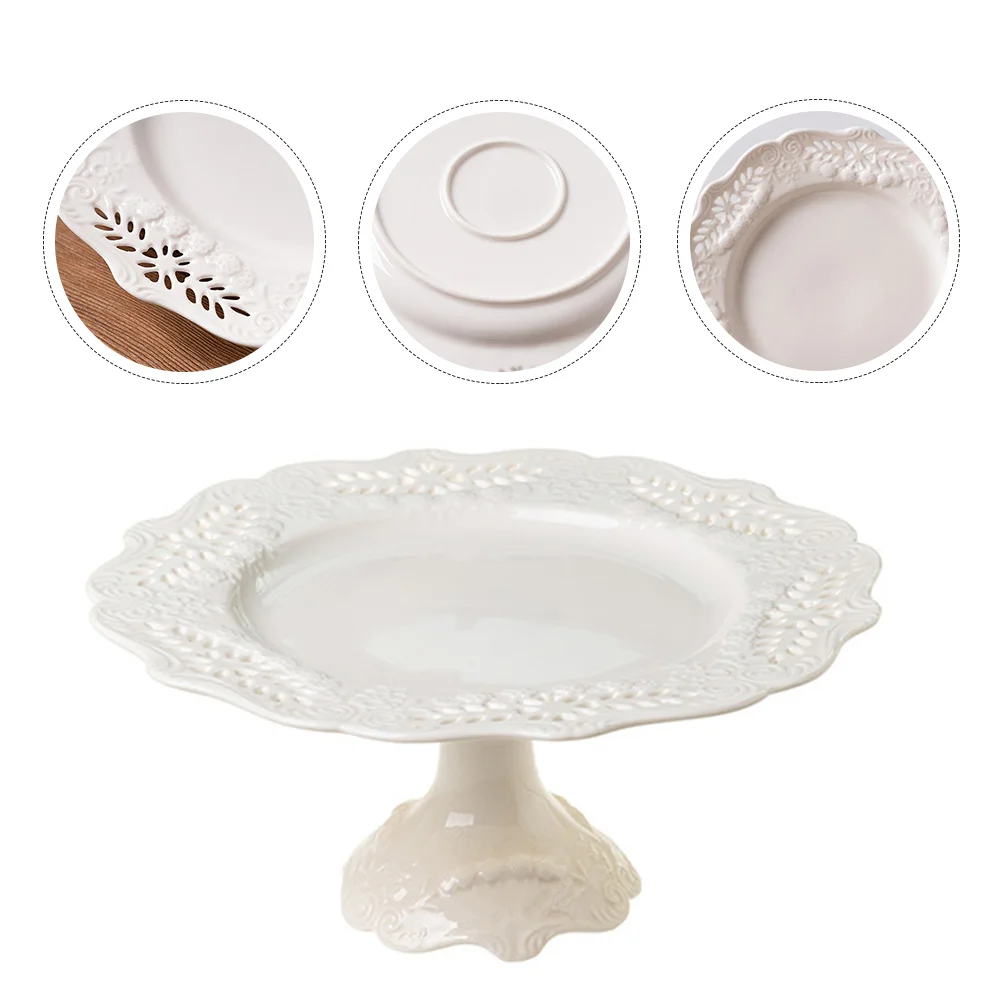 

1Pc Creative Party Dessert Stand Durable Western Food Storage Tray Banquet Supply