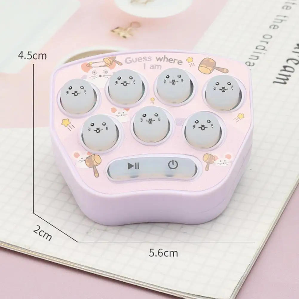 

Hamster Toy Puzzle Game Interactive Mini Game Console Montessori Training Kids Educational Memory Machine Children Toys W6L4