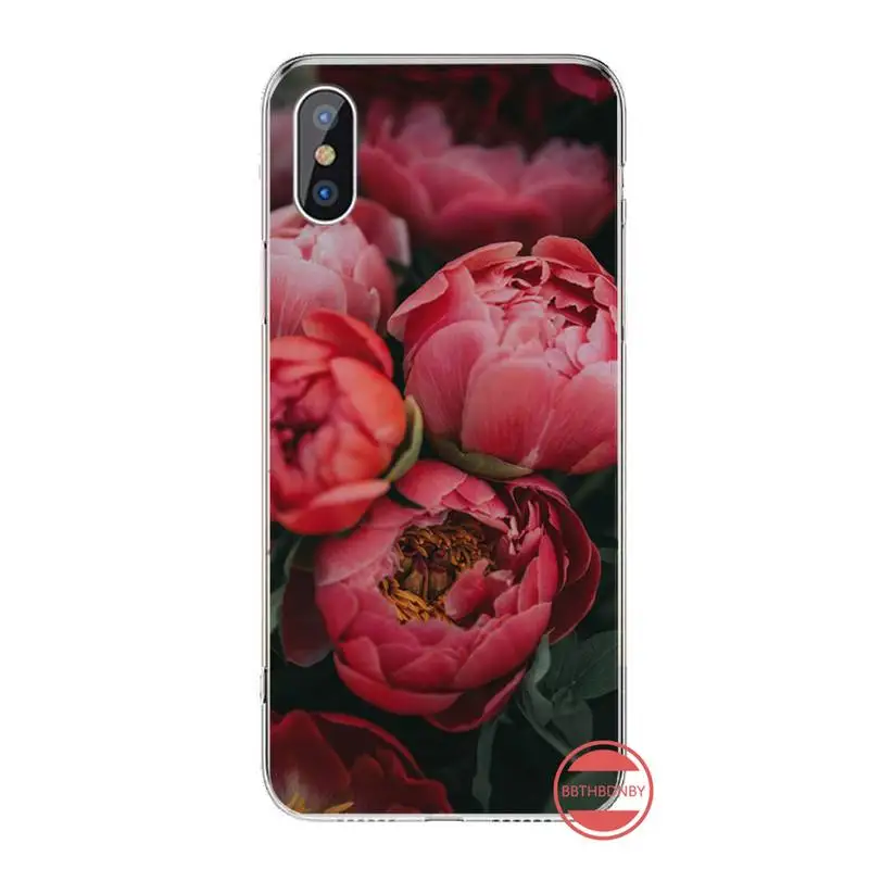 

Flower Pink Peonies Peony luxury Phone Case shell For iphone 12 5 5s 5c se 6 6s 7 8 plus x xs xr 11 pro max