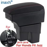 for honda jazz armrest box for honda fit jazz 3 car armrest 2014 2020 2015 2016 2017 2018 2019 arm storage box car accessories