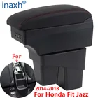 Подлокотник для Honda Jazz, подлокотник для Honda Fit Jazz 3, автомобильный подлокотник 2014-2020, 2015, 2016, 2017, 2018, 2019, ящик для хранения, автомобильные аксессуары