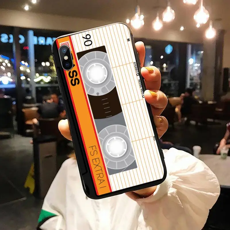 

Retro Cassette Tape pattern Phone Case for iPhone 11 12 pro XS MAX 8 7 6 6S Plus X 5S SE 2020 XR