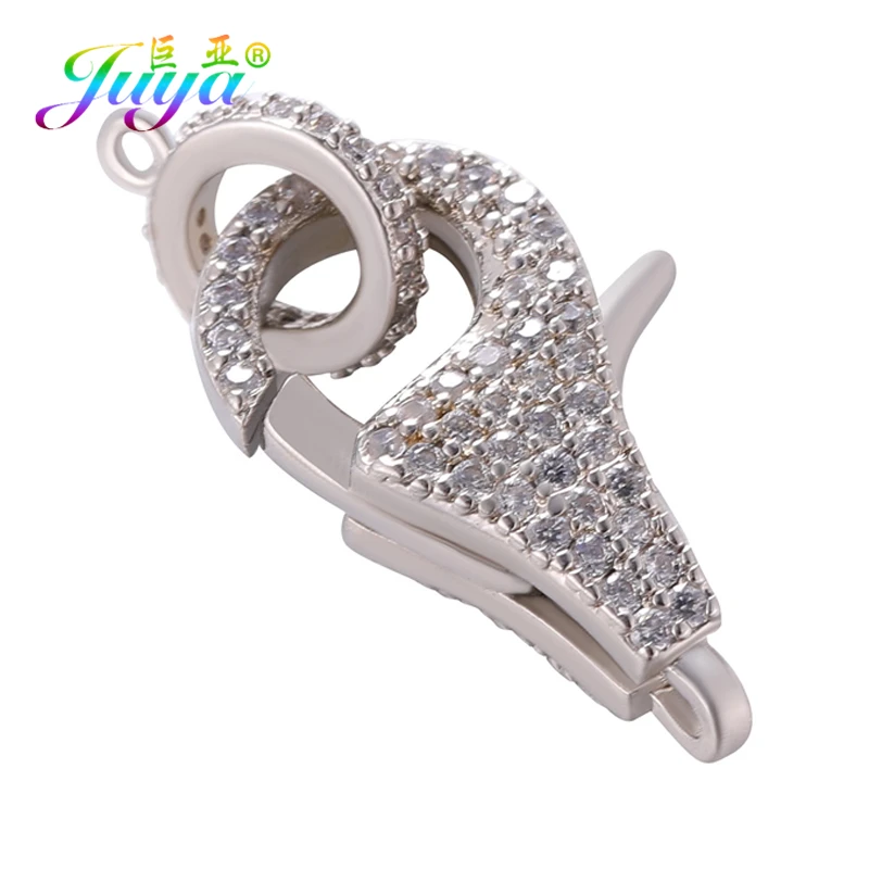 Juya 18K Reales Gold Überzog Zubehör Verschluss Verschluss Hummer Schließe Material Für DIY Hand Perlen Perlen Schmuck Machen – Detail 10