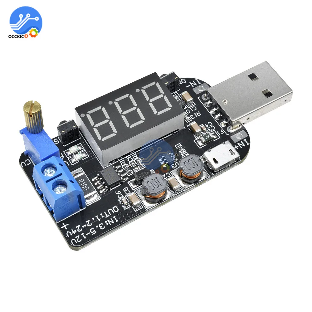 15 Вт модуль зарядного устройства USB DC CVCC при напряжении от 5 в до 1V 9V 12V 24V