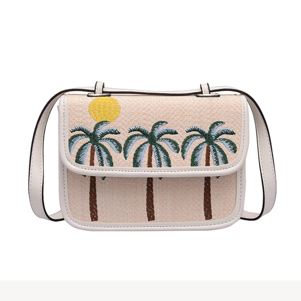 Женские сумки через плечо модные дикие одноцветные тканые водонепроницаемые