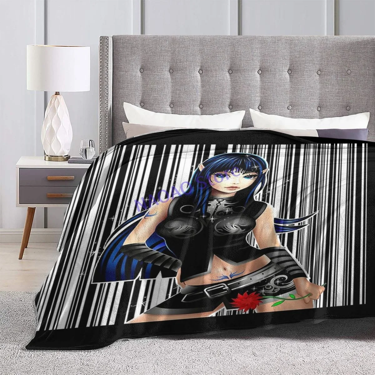 Аниме Манга фея. Одеяло простыни на кровать одеяла диван декоративные решетчатые