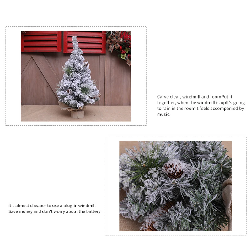 Настольные украшения для деревьев Cedars 30 см имитация снежинки и падающих снежинок