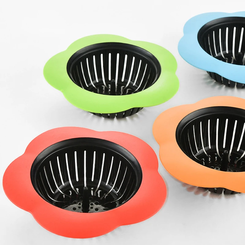 

Kitchen Sink Flower Shape Strainer Waste Plug Waste Collector Shower Drain Hole Filter Trap Bathroom Kitchen Accessories