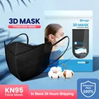 Elough KN95 маска черная 3D многоразовая FFP2mask маски для взрослых защитные маски для лица черная FFP3 тушь для ресниц fpp2 FFP2 маски для лица