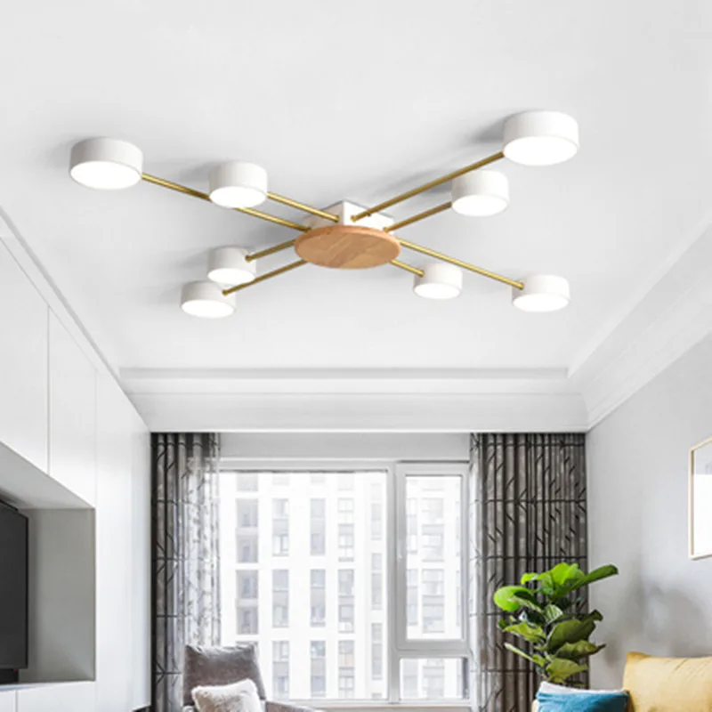 Дизайнерские светодиодные металлические потолочные светильники в