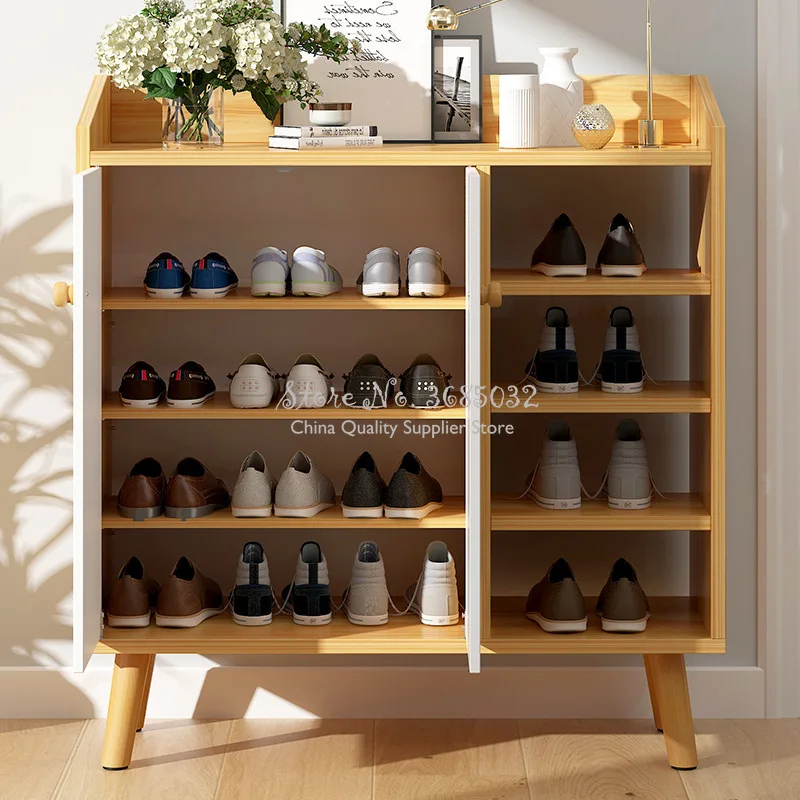 Модные шкафы для обуви в скандинавском стиле простой современный вместительный