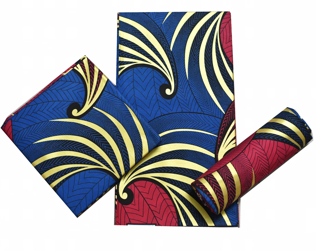 

2020 New Style Ankara African Wax Fabrics Nigerian Wax Print Fabric High Quality African Ghana Golded Wax Fabrics For Patchwork