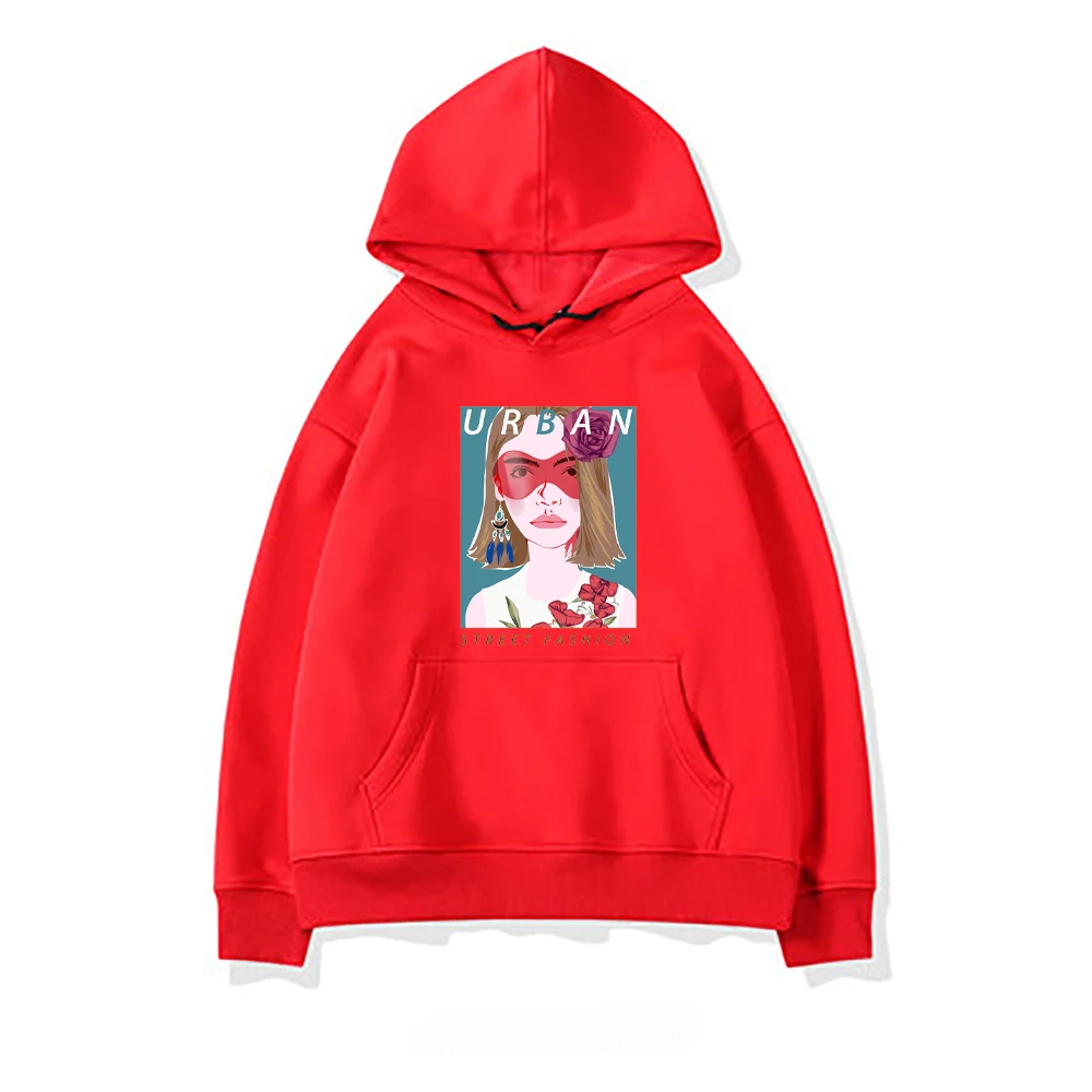 

Street Fashion Printing Womans Sweahoodies Fashion Style New Hoodies Fleece O-Neck Hoodie Autumn Warm Oversized Female Clothes