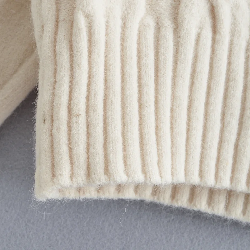 

Mujer New V-Neck Knitting 2021 Women Sweaters Fashion Korean Style Vintage Solid Minimalist Female Loose Pulls Tops BHN0773