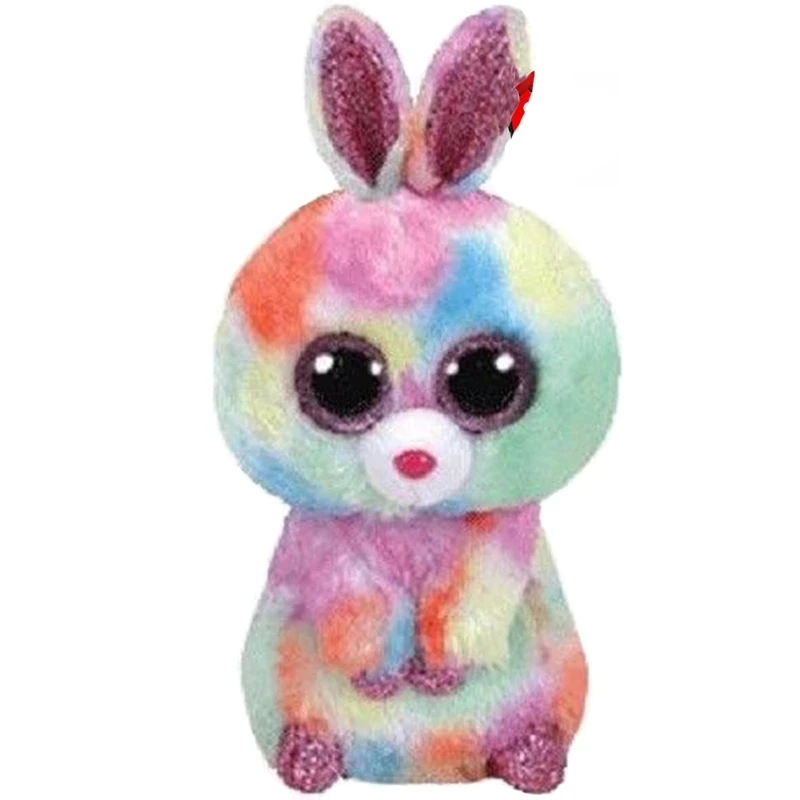 Ty Beanie Boos большие глаза мягкие плюшевые куклы-животные единорог кошка Хизер серый