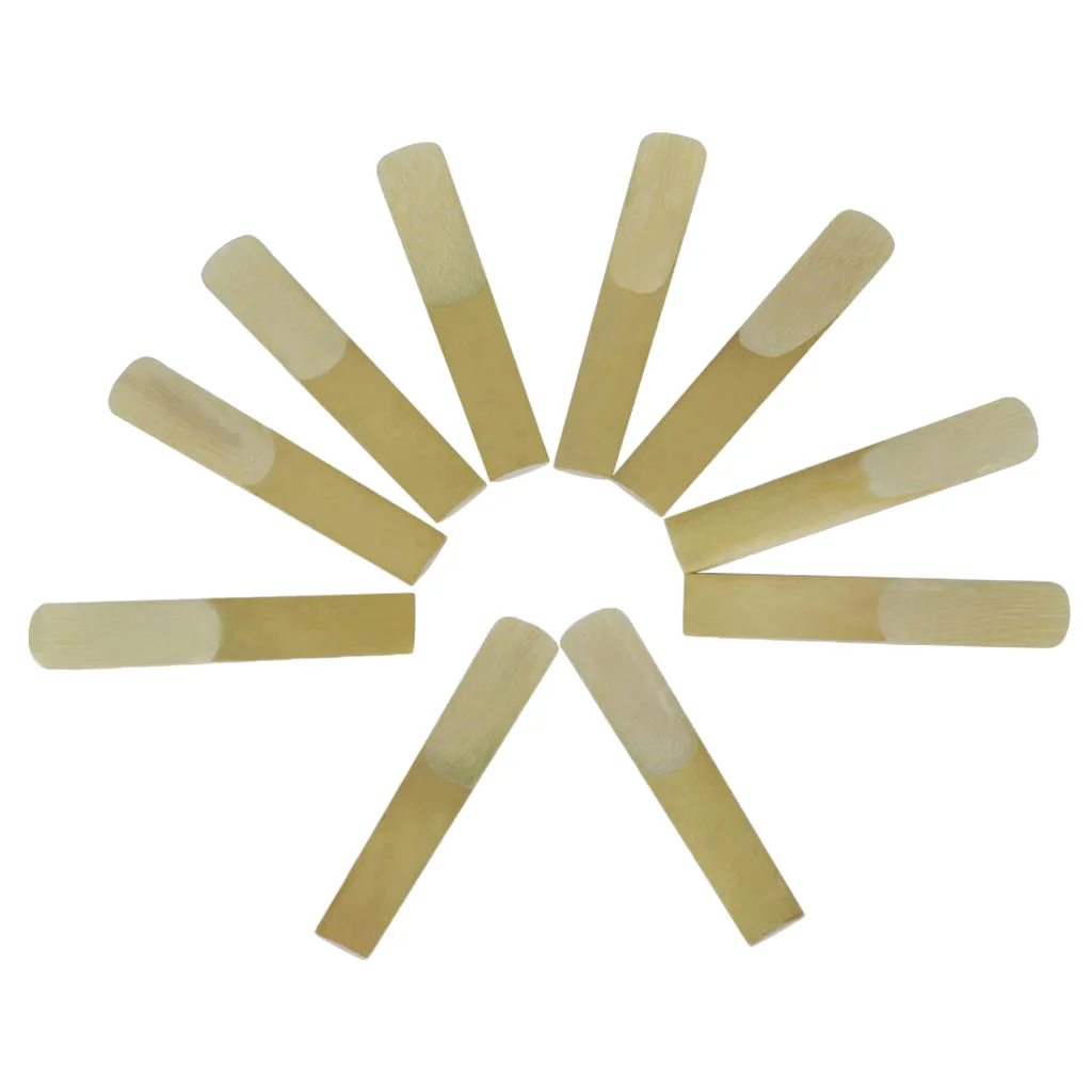 

Durable 10 Pieces Bb Clarinet Reeds 2.5inch Clarinet Mouthpiece Accessory