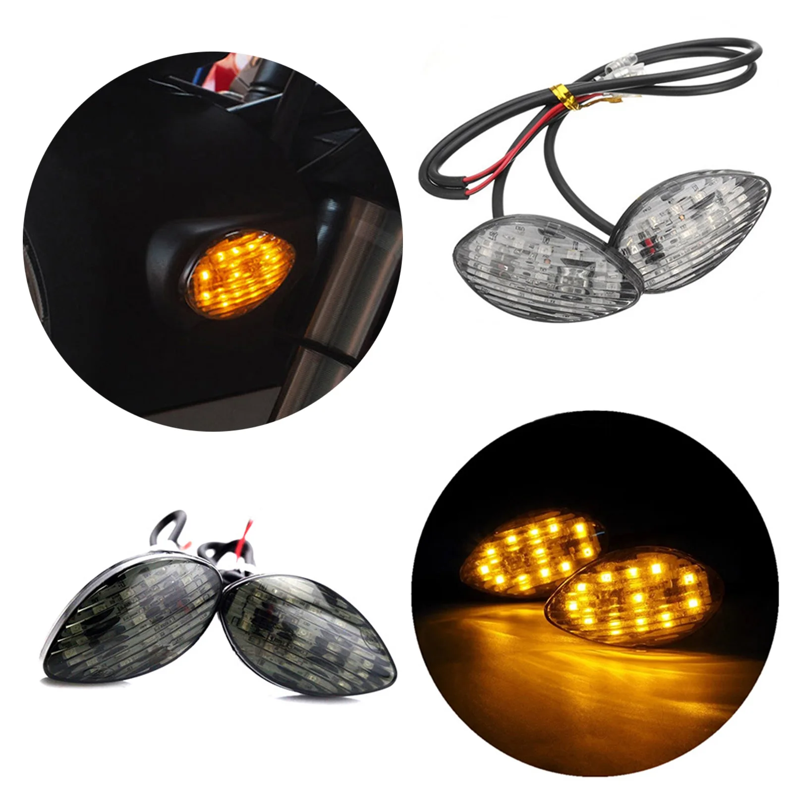 

СВЕТОДИОДНЫЕ указатели поворота для мотоцикла, 2 шт., боковое освещение для Honda CBR600RR CBR1000RR CBR900RR 929/954 RC51 RVT1000R